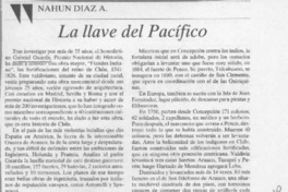 La llave del Pacífico  [artículo] Nahún Díaz A.