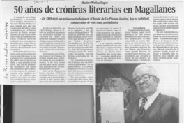 50 años de crónicas literarias en Magallanes  [artículo].