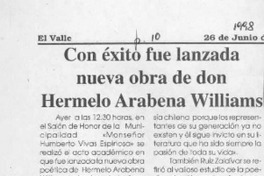 Con éxtio fue lanzada nueva obra de don Hermelo Arabena Williams  [artículo].