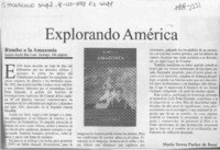 Explorando América  [artículo] María Teresa Parker de Bassi.