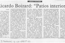 Ricardo Boizard, "Patios interiores"  [artículo] Filebo.