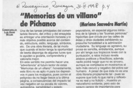 "Memorias de un villano" de Pichanco