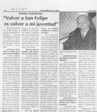 "Volver a San Felipe es volver a mi juventud"  [artículo] Freddy Reyes.
