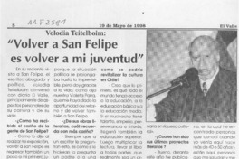 "Volver a San Felipe es volver a mi juventud"  [artículo] Freddy Reyes.