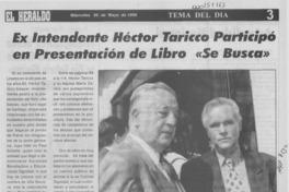 Ex Intendente Héctor Taricco participó en presentación de libro "Se busca"