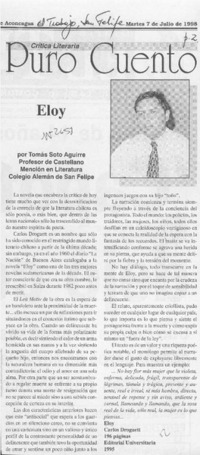 Eloy  [artículo] Tomás Soto Aguirre.