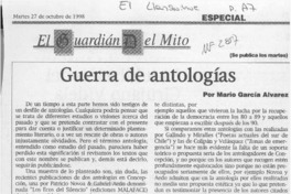 Guerra de antologías  [artículo] Mario García Alvarez.