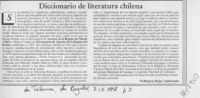 Diccionario de la literatura chilena  [artículo] Wellington Rojas Valdebenito.
