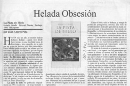 Helada obsesión  [artículo] Juan Andrés Piña.