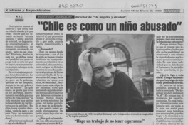 "Chile es como un niño abusado"