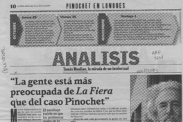 "La gente estás más preocupada de La Fiera que del caso Pinochet"  [artículo] Rodrigo Bustamante.