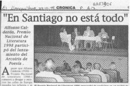"En Santiago no está todo"  [artículo].