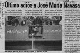 Ultimo adiós a José María Navasal