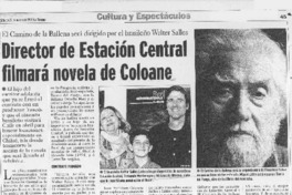 Director de Estación Central filmará novela de Coloane