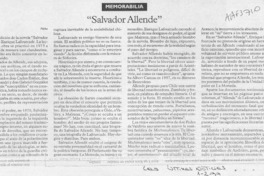 "Salvador Allende"