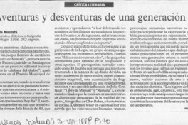 Aventuras y desventuras de una generación  [artículo] Milton Aguilar.