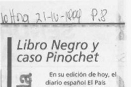 Libro negro y caso Pinochet  [artículo].