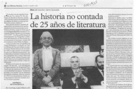 La Historia no contada de 25 años de literatura  [artículo].