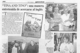 "Tina and tino", una manera entretenida de acercarse al inglés  [artículo].