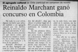 Reinaldo Marchant ganó concurso en Colombia  [artículo].