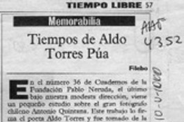 Tiempos de Aldo Torres Púa  [artículo] Filebo.