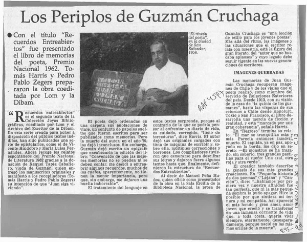Los Periplos de Guzmán Cruchaga  [artículo].
