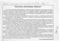 "Escritores normalistas chilenos"  [artículo] Juan Antonio Massone.