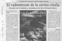 El vedemécum de la cocina criolla  [artículo] Giorgio Montalbetti.