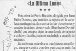 "La Ultima luna"  [artículo].