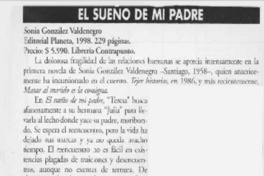 El sueño de mi padre  [artículo] Mario Rodríguez.