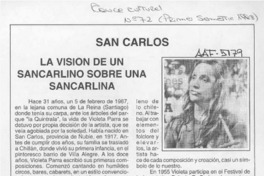 La visión de un sancarlino sobre una sancarlina  [artículo] Enrique Gajardo Velásquez.