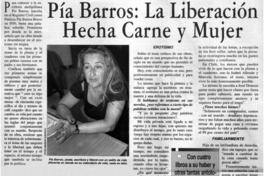 Pía Barros, la liberación hecha carne y mujer
