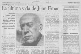 La última vida de Juan Emar
