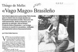 "Vago mago" brasileño  [artículo] Pedro Pablo Guerrero.