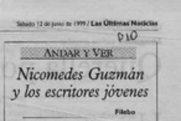Nicomedes Guzmán y los escritores jóvenes  [artículo] Filebo.