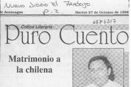 Matrimonio a la chilena  [artículo] Tomás Soto Aguirre.