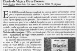 Diario de viaje y otros poemas  [artículo] Bruno Cuneo.
