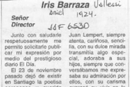 Iris Barraza  [artículo] Consuelo Angelina Aguirre Alvarez.