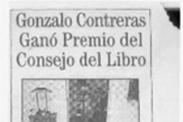 Gonzalo Contreras ganó Premio del Consejo del Libro  [artículo]