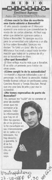 Emiliano Aguayo  [artículo].