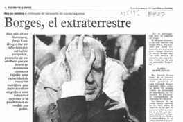 Borges, el extraterrestre  [artículo] Enrique Symms.
