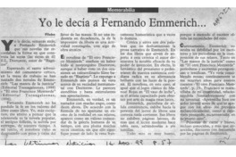 Yo le decía a Fernando Emmerich --  [artículo] Filebo.
