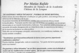 Por Matías Rafide  [artículo] Matías Rafide.