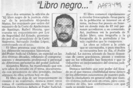 "Libro negro --"  [artículo] Julio Brondi Garay.