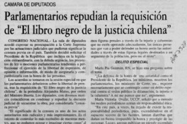 Parlamentarios repudian la requisición de "El libro negro de la justicia chilena"  [artículo] Carlos Eduardo Saa.