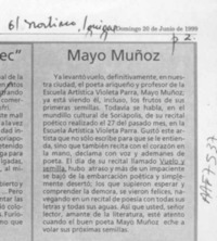 Mayo Muñoz  [artículo].