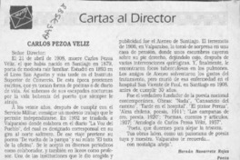 "Carlos Pezoa Véliz"  [artículo] Hernán Navarrete Rojas.