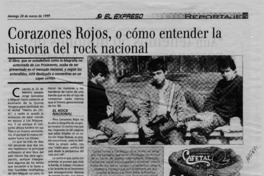 Corazones rojos, o cómo entender la historia del rock nacional  [artículo] Patricio Rojas Saá.