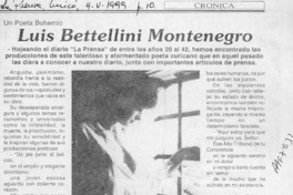 Luis Bettellini Montenegro  [artículo] Hugaldo.