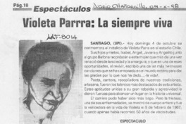 Violeta Parra, la siempre viva  [artículo].